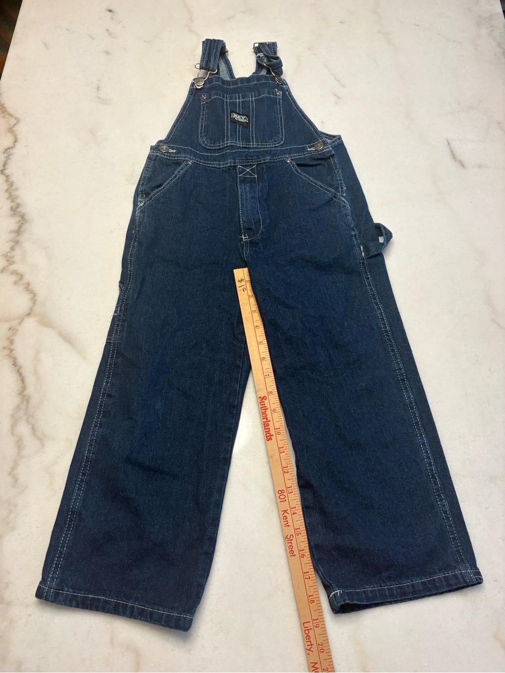 Dark Blue Denim Kids Overalls - Unbranded Classic One-Piece